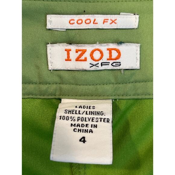 Izod XFG Cool FX Green Golf Tennis Pickleball Skort 2 Zip Pockets Size 4 - Picture 5 of 7